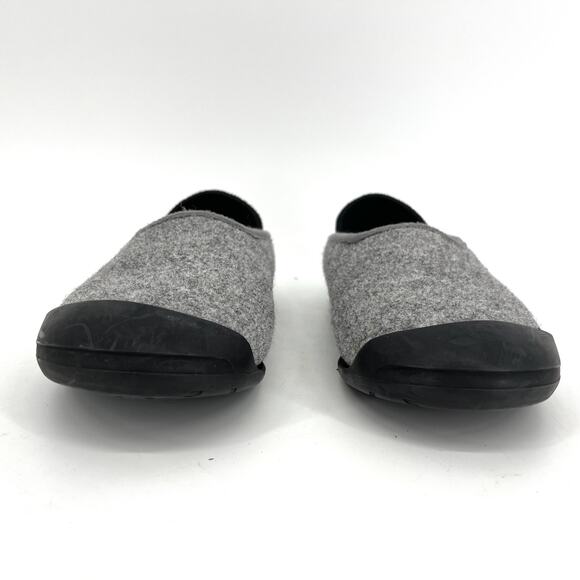 Mahabis Womens' wool felted lined classic gray slip on slippers (EU36 - US5.5) - Picture 4 of 11